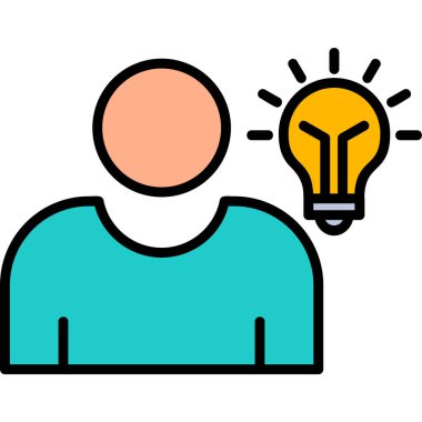 Idea web icon simple illustration 