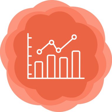 bar çizelgesi simgesi, vektör illüstrasyonu 