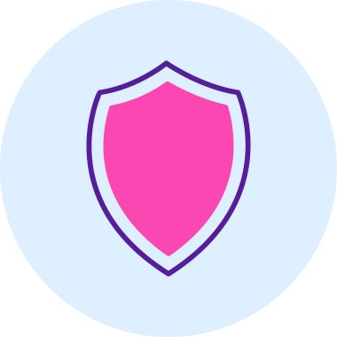 kalkan simgesi web basit illüstrasyon