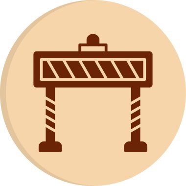 Bariyer. Web simgesi basit tasarım  