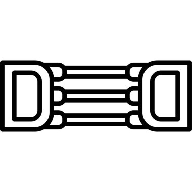 Göğüs açıcı simgesinin web illüstrasyonu