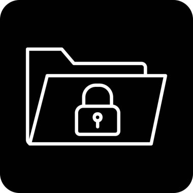 Güvenli Veri Web simgesi vektör illüstrasyonu 