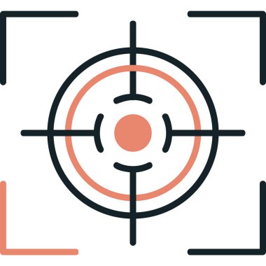 Hedef. Web simgesi basit illüstrasyon