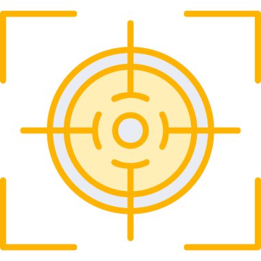 Hedef. Web simgesi basit illüstrasyon