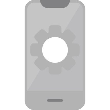 akıllı telefon ayarlama web simgesi vektör çizimi 