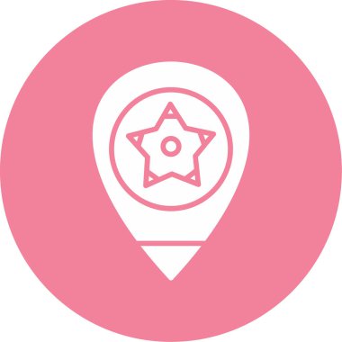 harita pin işaretleyici vektör simgesi 