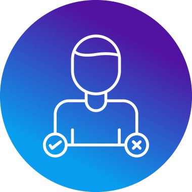 Karar Web simgesi vektör illüstrasyonu oluşturma