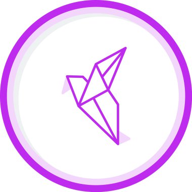 kuş ağı simgesi, vektör illüstrasyonu 