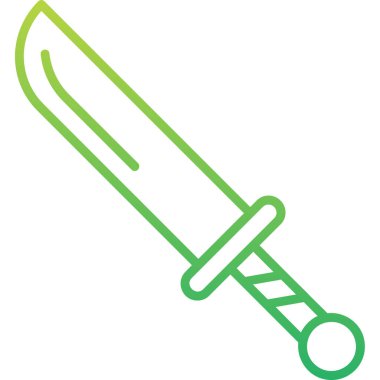 Hançer. Web simgesi basit illüstrasyon 