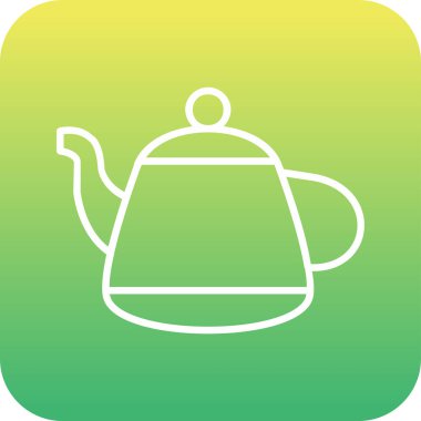 Vektör illüstrasyonu, çaydanlık ağı simgesi 