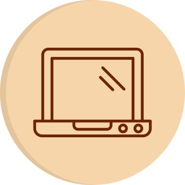 Dizüstü web simge vektör çizim 