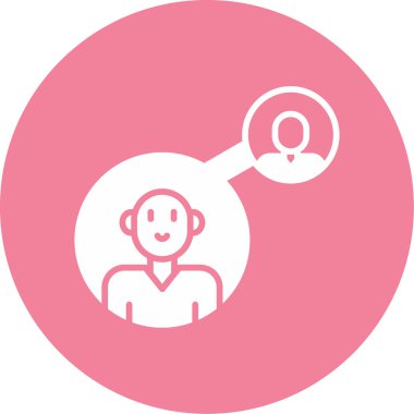 Topluluk Yöneticisi Web simgesi vektör illüstrasyonu