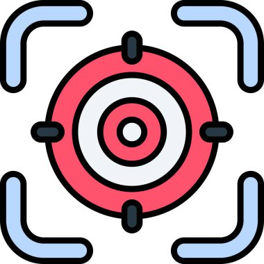 Hedef. Web simgesi basit illüstrasyon