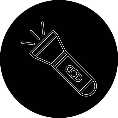 el feneri. Web simgesi basit illüstrasyon