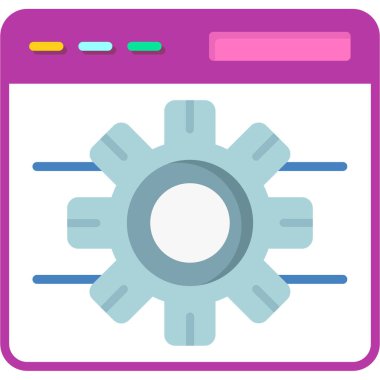 Tarayıcı Notu web simgesi, vektör illüstrasyonu