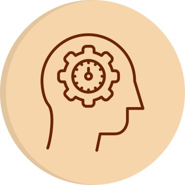 öz farkındalık simgesi, vektör illüstrasyonu basit tasarım