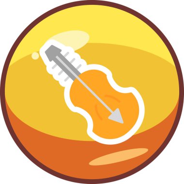 Keman Ağı ikon vektör illüstrasyonu