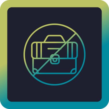 İşsizlik simgesi, vektör illüstrasyonu 