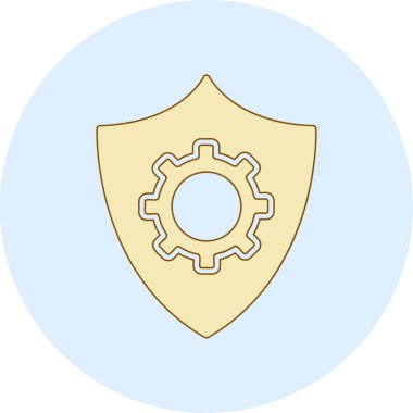 Vektör çizim veri koruma simgesi