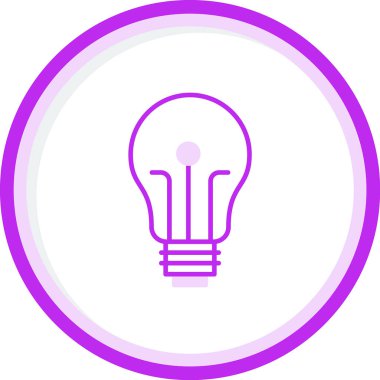 ampul simgesi, vektör illüstrasyonu