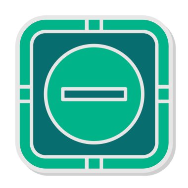 Eksi İşaret Ağı simgesi, vektör illüstrasyonu