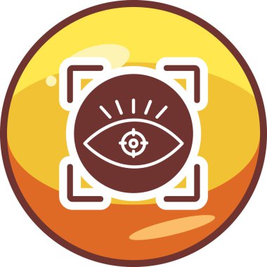 vizyon web simgesi, vektör illüstrasyonu 