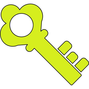 Anahtar. Web simgesi basit illüstrasyon 