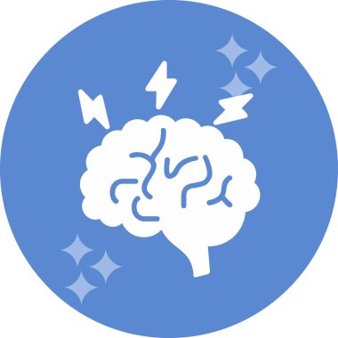 Beyin fırtınası web simgesi, vektör illüstrasyonu 