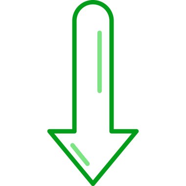 aşağı ok simgesi, vektör illüstrasyon tasarımı 