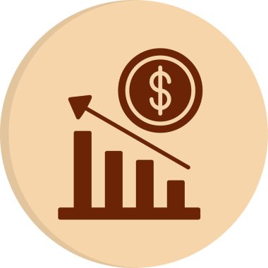 Ekonomi simgesi modern basit illüstrasyon 