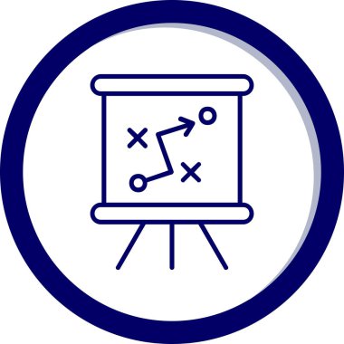 Strateji Simgesi Vektör illüstrasyonu 