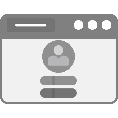 Günlük Kaydı Web simgesi, vektör illüstrasyonu