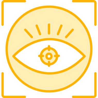 vizyon web simgesi, vektör illüstrasyonu 