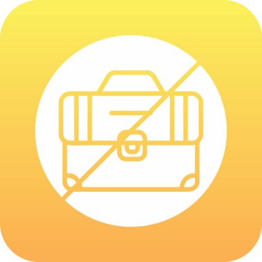 İşsizlik simgesi, vektör illüstrasyonu 