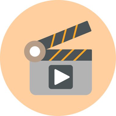 El çırpma tahtası web simgesi basit illüstrasyon 