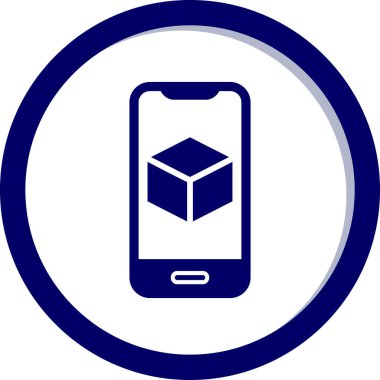 Görüntüde Artırılmış Gerçeklik simgesine sahip akıllı telefon 