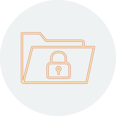 Güvenli Veri Web simgesi vektör illüstrasyonu 