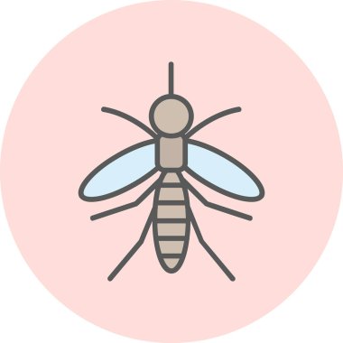 Sivrisinek. Web simgesi basit illüstrasyon