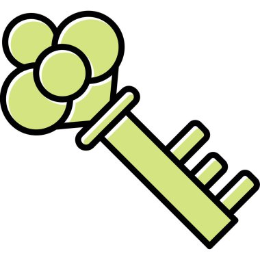 Anahtar. Web simgesi basit illüstrasyon 