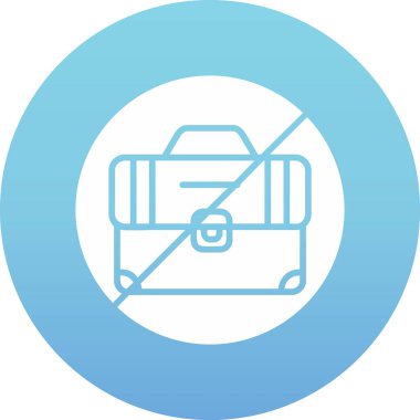 İşsizlik simgesi, vektör illüstrasyonu 