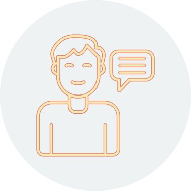 Tavsiye Ağı simgesi basit illüstrasyon