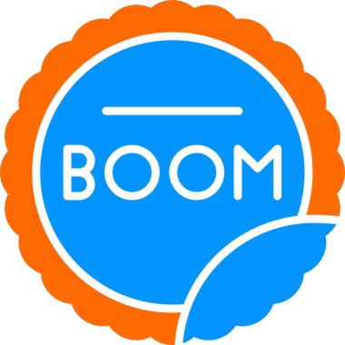 Boom web simgesi, vektör illüstrasyonu