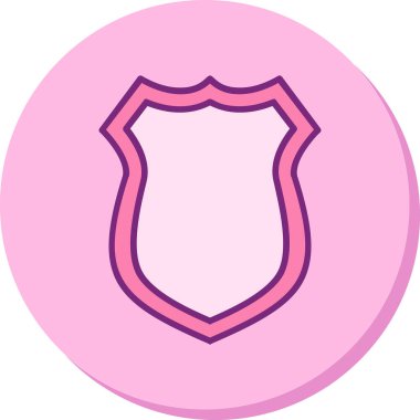 kalkan simgesi web basit illüstrasyon