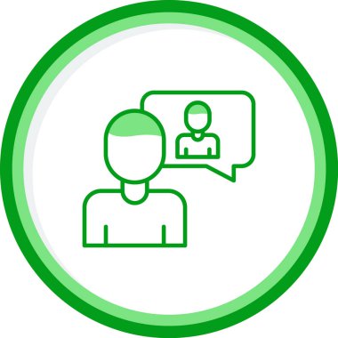 öz farkındalık simgesi, vektör illüstrasyonu basit tasarım