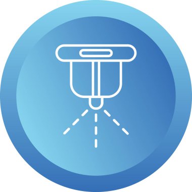 Moda biçimi izole edilmiş arkaplanda fıskiye simgesi           