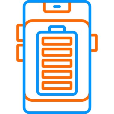 Tam mobil pil vektör çizimi