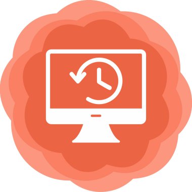 Tarih web simgesi. Basit resimleme