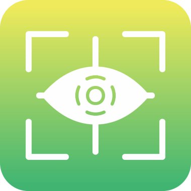 Göz. Web simgesi basit illüstrasyon