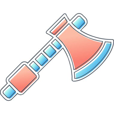 Balta ağ simgesi, vektör illüstrasyonu 