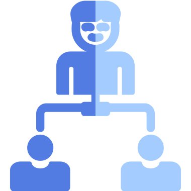 Hiyerarşi web simgesi basit illüstrasyon